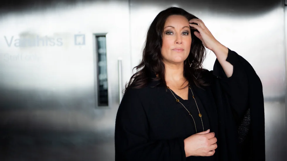 Lisa Nilsson uppträder på jubileumsaftonen vid Gripsholms slott. Arkivbild.