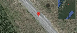 Stopp på E10 på grund av en singelolycka