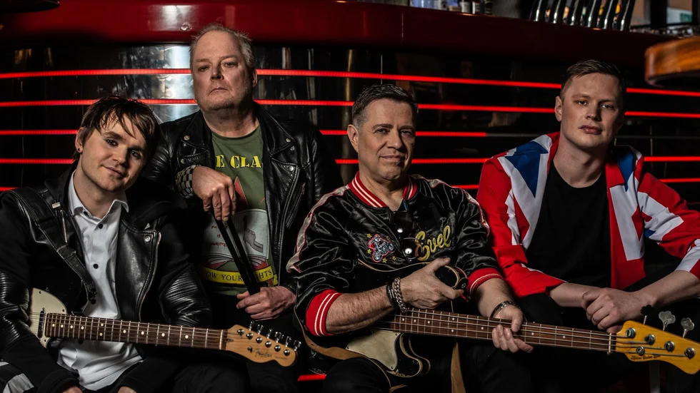 80-talsbandet Noice med från vänster Charlie Grönvall (sång, gitarr), Robban Klasen (trummor), Peo Thyrén (bas, sång) och John Persson (keyboard) kommer till Motala nästa år
