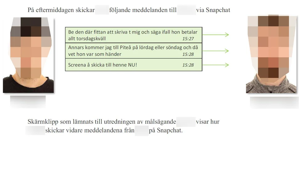 Den åtalade rånaren hade kontakt med den misstänkta penningtvättaren via sociala medier.