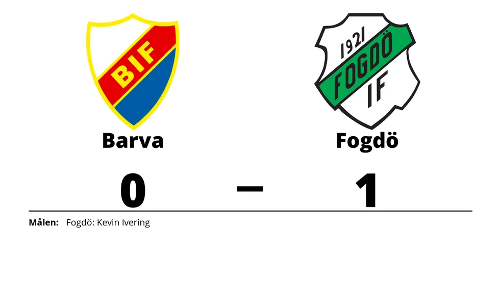 Barva IF förlorade mot Fogdö IF