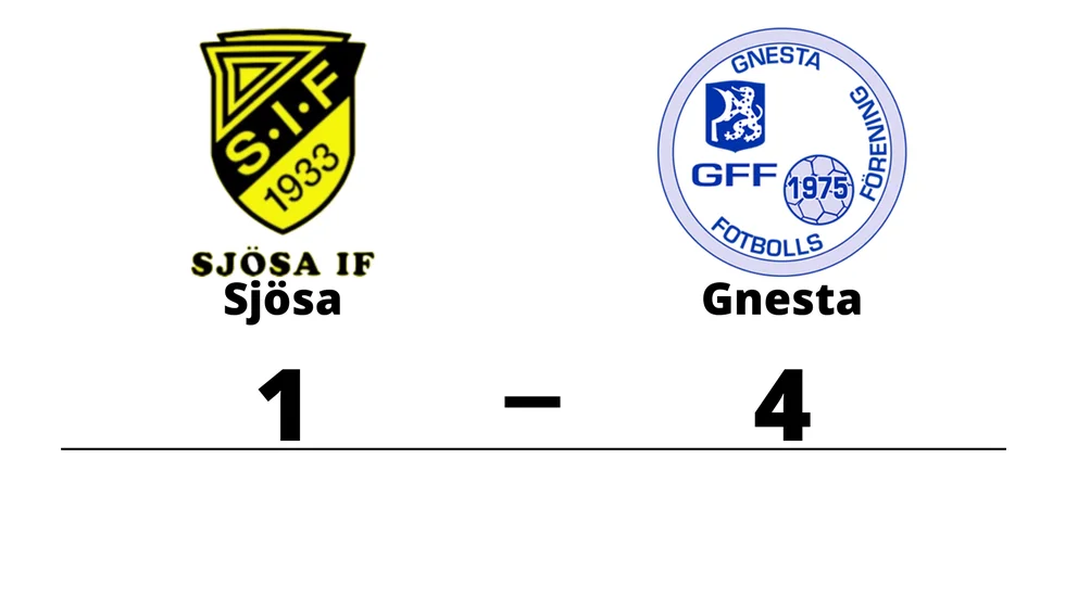 Sjösa IF förlorade mot Gnesta FF Herr