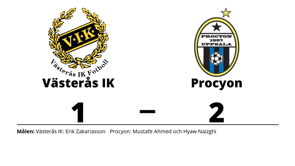 Västerås IK förlorade mot Procyon BK