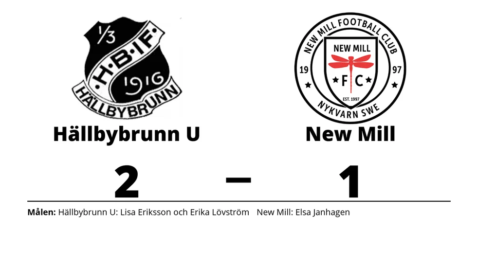 Hällbybrunns IF U vann mot New Mill FC