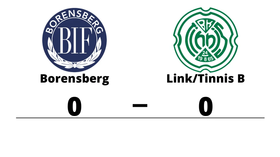 Borensbergs IF FK spelade lika mot Linköping BK Tinnis B