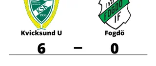 Fogdö utklassat av Kvicksund U borta