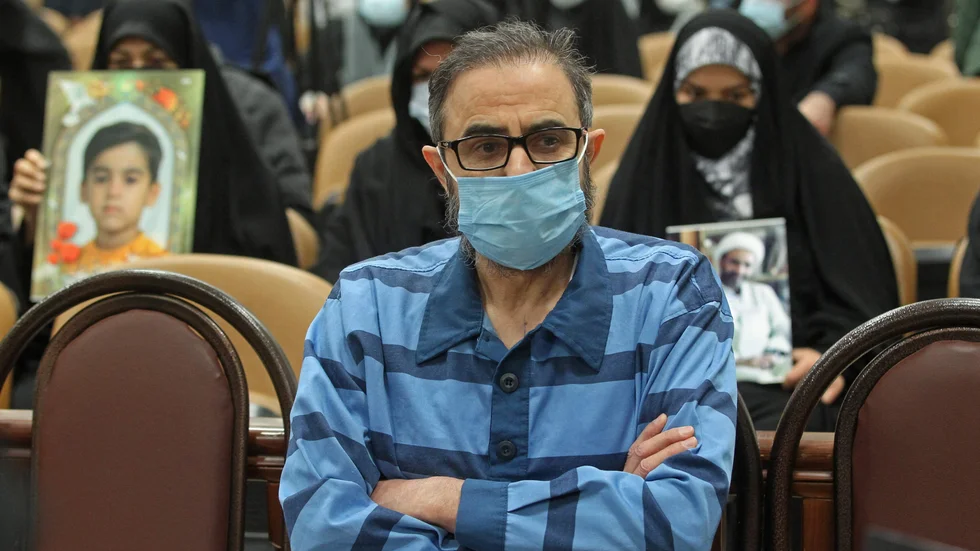 Habib Chaab i rätten i Teheran i januari 2022. Arkivbild.