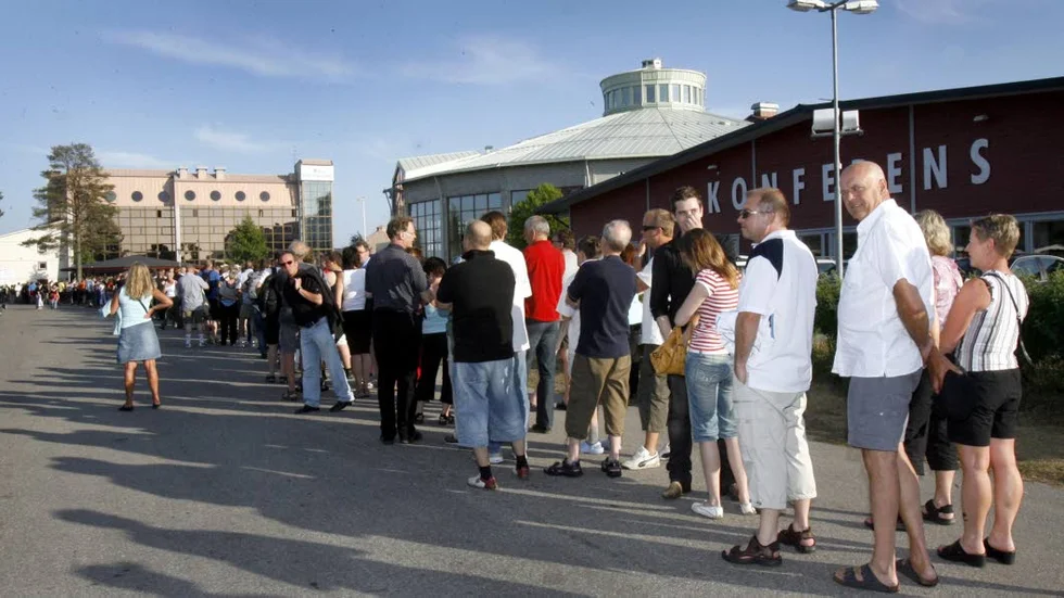 Så här såg det ut vid förra publikrekordet, 2006, när John Fogerty var populär.