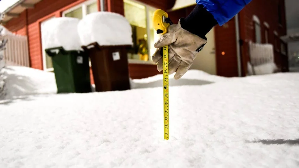 SNÖ. Det är stora skillnader i länet när det kommer till snödjup.