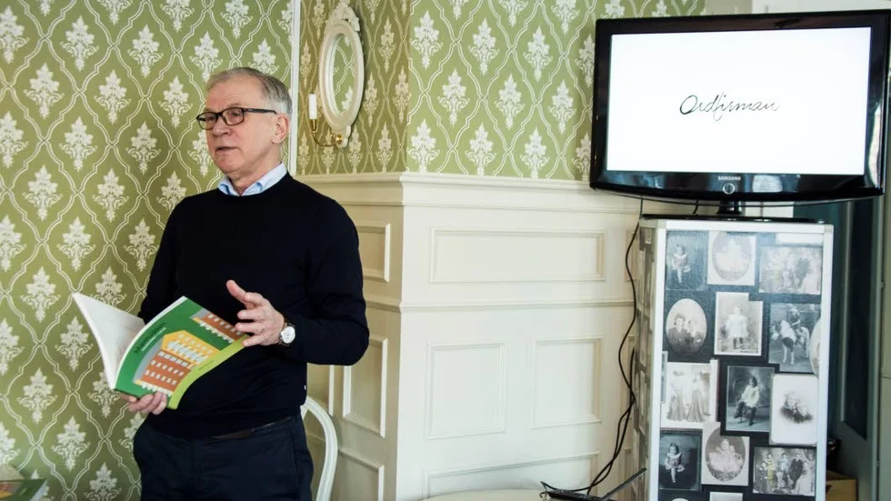 Karl Petersen presenterar sin nya bok på Norrbottens muséum.