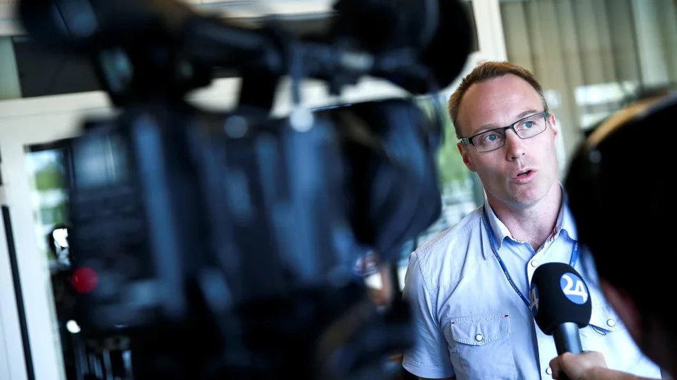 Människohandel. Patrik Ström berättar om polisens insats. Bilden är från ett annat tillfälle.
