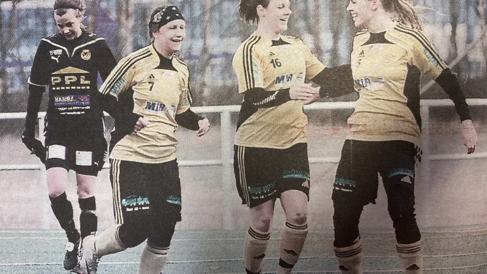 Ida Josefsson, Anna Karlsson och Maria Nilsson var profiler i VIF dam för 10 år sedan. 