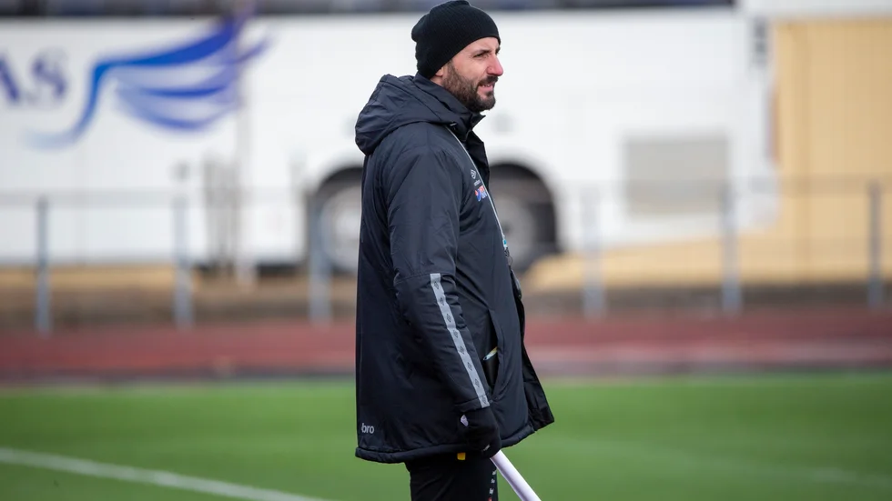 Dinko Felic, tränare i Mjölby AI, var nöjd efter en poäng mot Nordvärmland. 