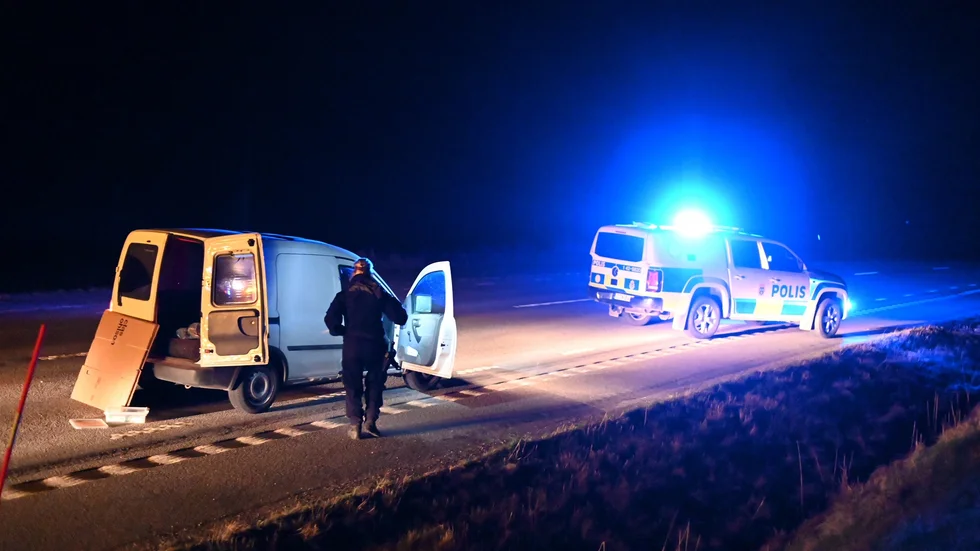 Polisen inledde ett efterföljande på måndagskvällen.