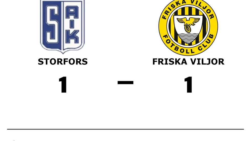 Storfors AIK spelade lika mot Friska Viljor FC