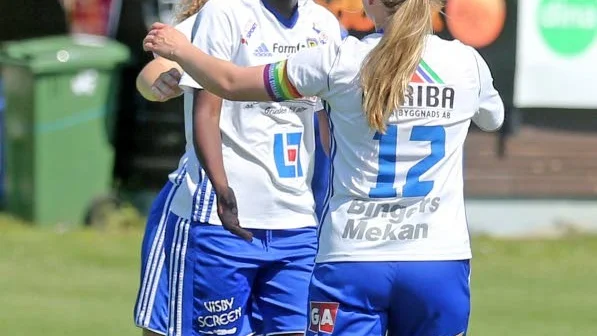 Christine Nafulo hade målfest och gjorde fem av Dalhems tio mål i segermatchen mot Norrby.