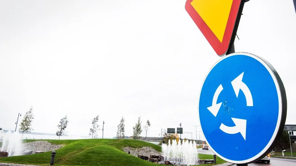 Motsols fungerar bäst i rondeller.