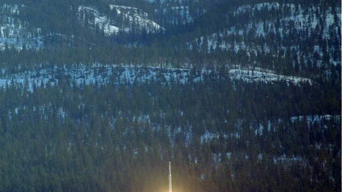 Maxus. Bilden visar en tidigare raketuppskjutning på Esrange.