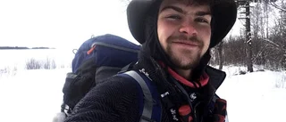 Galen amerikan skidar längs hela Torne älv
