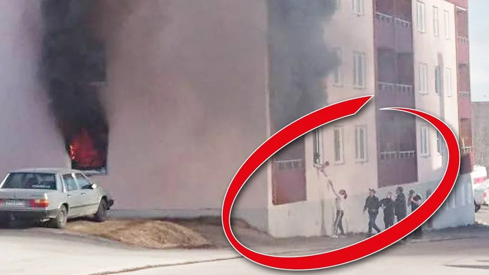 Dramatik. Ett spädbarn räddades ur lågorna när en lägenhet i Malmberget sattes i brand. Nu döms mannen som tände på till fängelse.