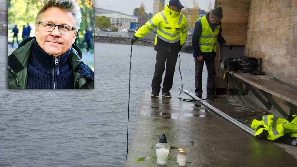 Pumphuset. Måndagens drunkning skedde i direkt närhet till det så kallade pumphuset. " Allt är mycket tragiskt", säger Michael Öhman, ansvarig chef inom kommunen.