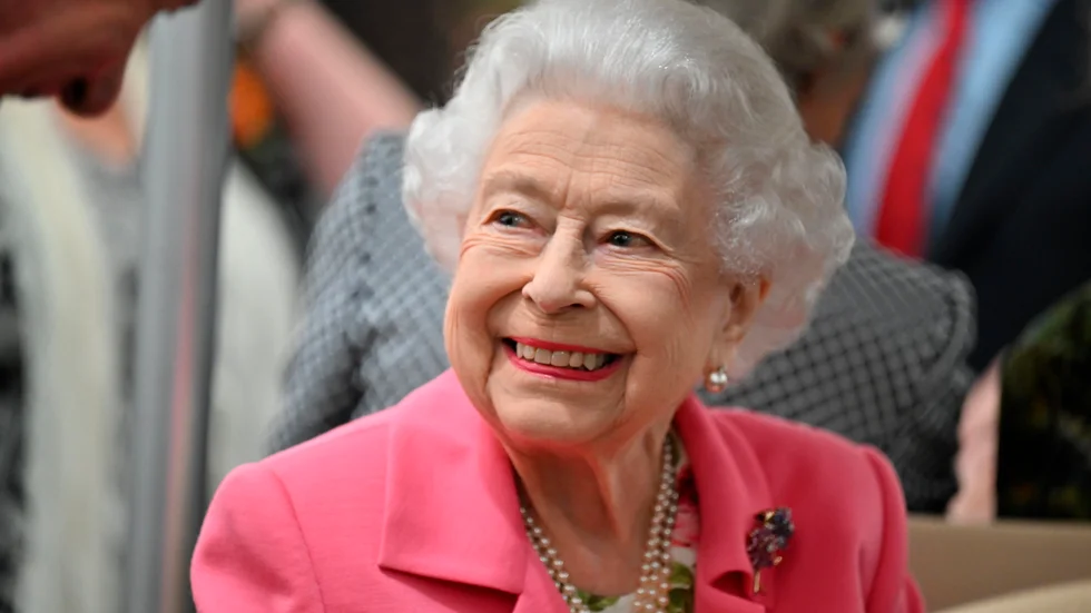 Storbritanniens drottning Elizabeth II tidigare i maj.