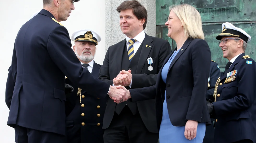 Överbefälhavare Micael Bydén, talman Andreas Norlén och statsminister Magdalena Andersson var några av de som firade Veterandagen i söndags. 