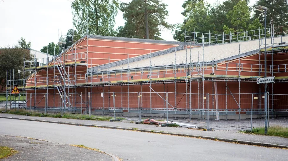 Det nya LSS-boendet intill Nyhemshallen fick inte ansluta till det kommunala VA-nätet.