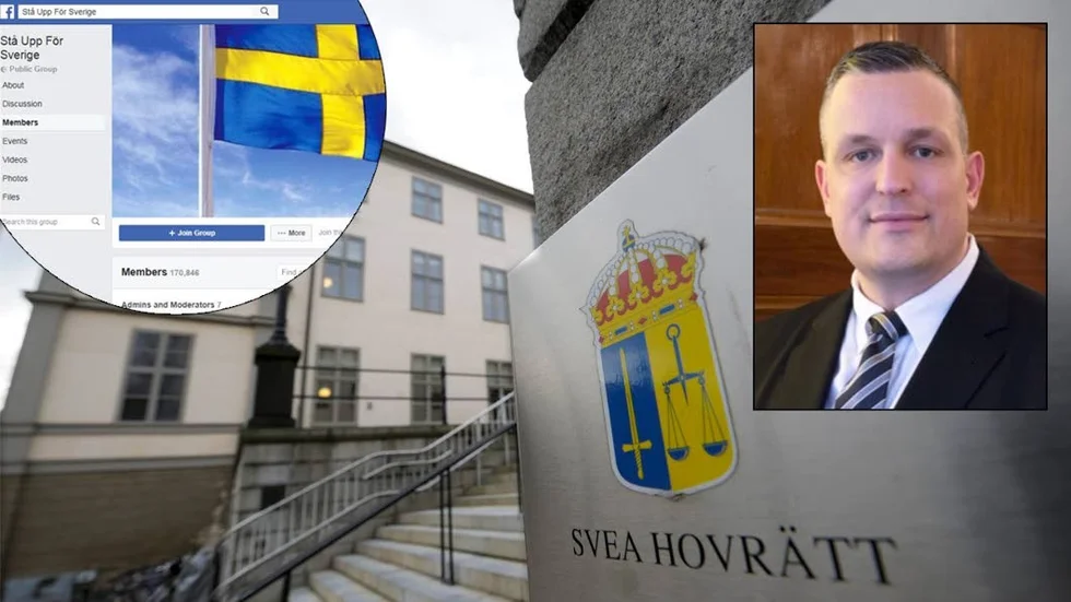Hovrätten nästa för "Stå upp för Sverige"-målet där försvaret tror på en friande dom. På bilden advokat Torbjörn Ohlsson.
