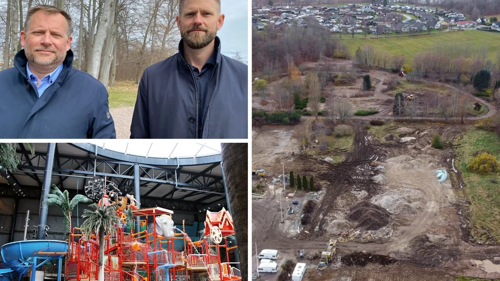 Peter Ingesson och Mark Henriksson (M) berättar om hur kommunen just nu arbetar med detaljplanerna för Lalandia.