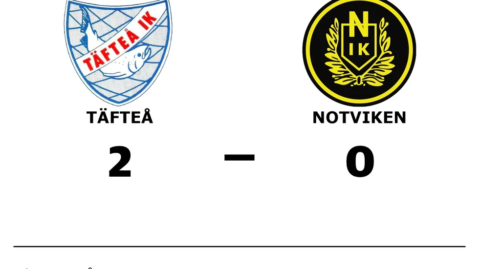 Täfteå IK vann mot Notvikens IK