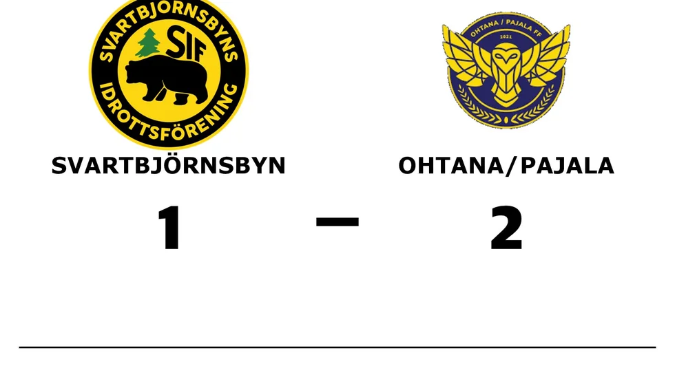 Svartbjörnsbyns IF förlorade mot Ohtana/Pajala FF 2