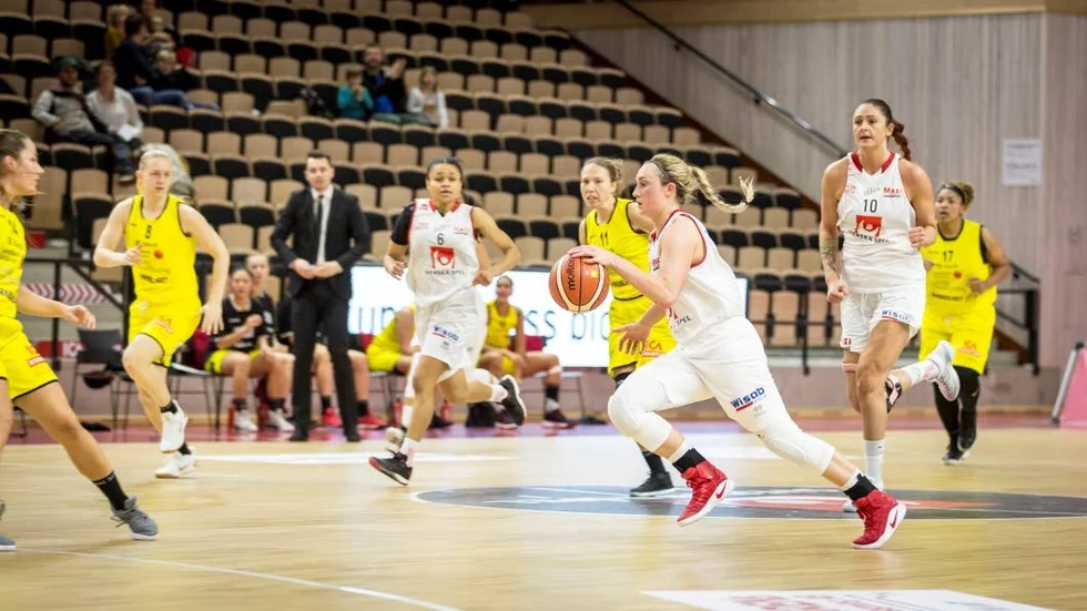 Poängbäst. Visby Ladies Nici Gilday blev poängbäst i matchen med sina 26 poäng.