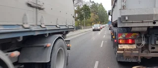 Stora trafikstörningar i Visby