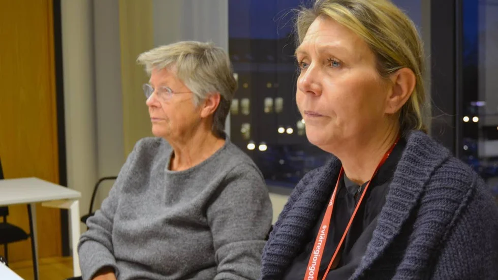 Monika Eriksson, vice ordförande i socialnämnden och socialdirektör Marica Gardell.