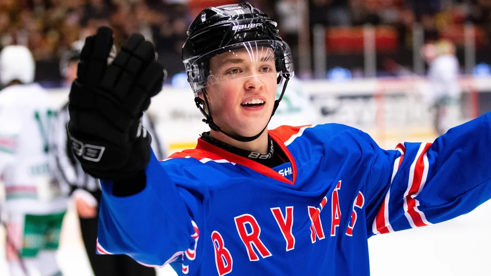 Noel Gunler lämnade Luleå Hockey under säsongen 20-21 för spel med Brynäs. Nu siktar han mot NHL. 