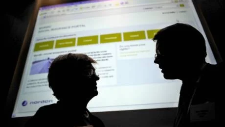 Socialförsäkringsminister Cristina Husmark Pehrsson och socialminister Göran Hägglund deltog när en ny internetsajt för socialpolitiska frågor offentliggjordes.