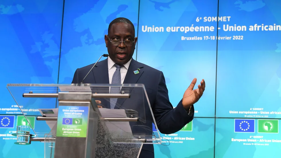 Afrikanska unionens ordförande Macky Sall söker lugna konflikt mellan Rwanda och Kongo-Kinshasa. Arkivbild.
