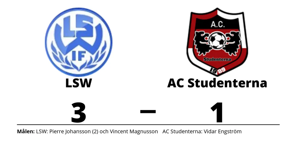 LSW IF vann mot AC Studenterna