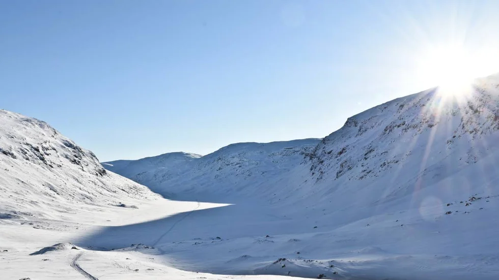 KÅRSAVAGGE. NSD följde med och grävde snöprofil i Kårsavagge, knappt två mil in från Abisko.