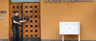 Stort säkerhetspådrag vid mordrättegång