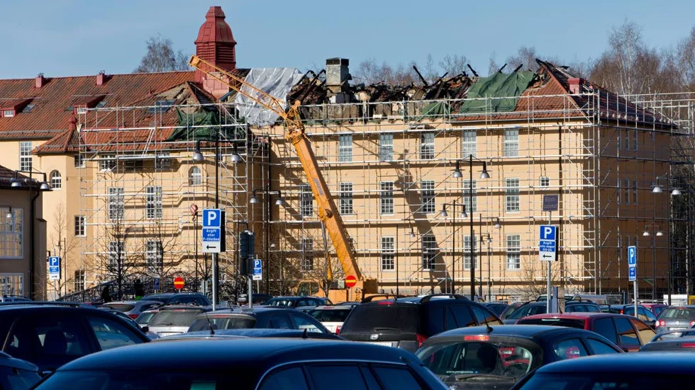 Atlasskolans lokaler drabbades den 22 mars i år av en stor brand.