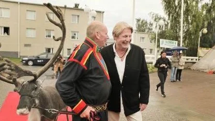 Ola Rokka och Rolf Lassgård på röda mattan i onsdags då Jägarna 2 hade världspremiär.