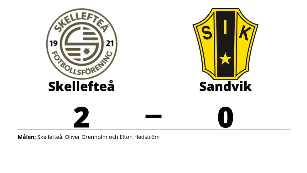 Skellefteå FF vann mot Sandviks IK