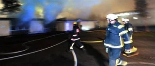 Kraftig brand på Bergviksskolan