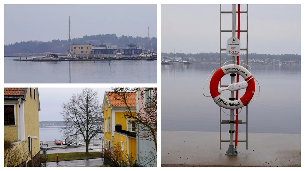 I Västervik var det gråväder vid 08-tiden på fredagsmorgonen.
