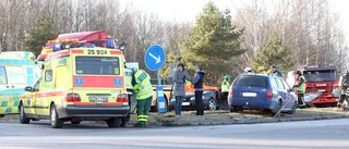 Kraftig kollision i Mantorp