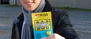 Joakim, 20, miljonär på trisslotten