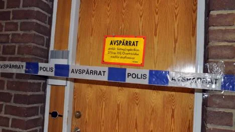 Här inne på mannens kontor skedde dådet.