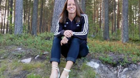Anna Nordin har nyss inlett tredje säsongen som sjukgymnast i svenska skidskyttelandslaget.